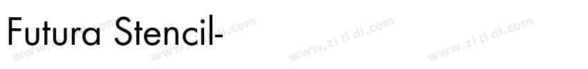 Futura Stencil字体转换